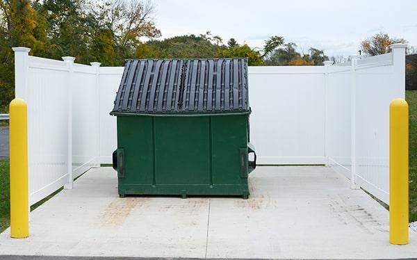 commercial dumpsters restricts certain materials from being positioned in their dumpsters, including hazardous waste and electronics